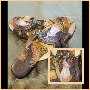 Icon | Wearable Art Sandals- Impressionist